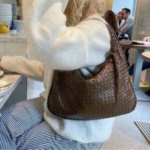 Bottega Veneta Brown Woven Shoulder Bag